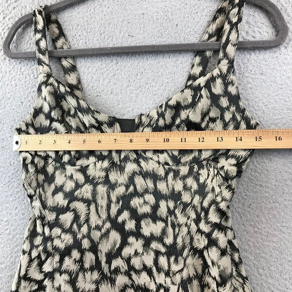 FREE PEOPLE CHRISSY ANIMAL PRINT MINI DRESS SIZE 2 - Picture 5 of 14
